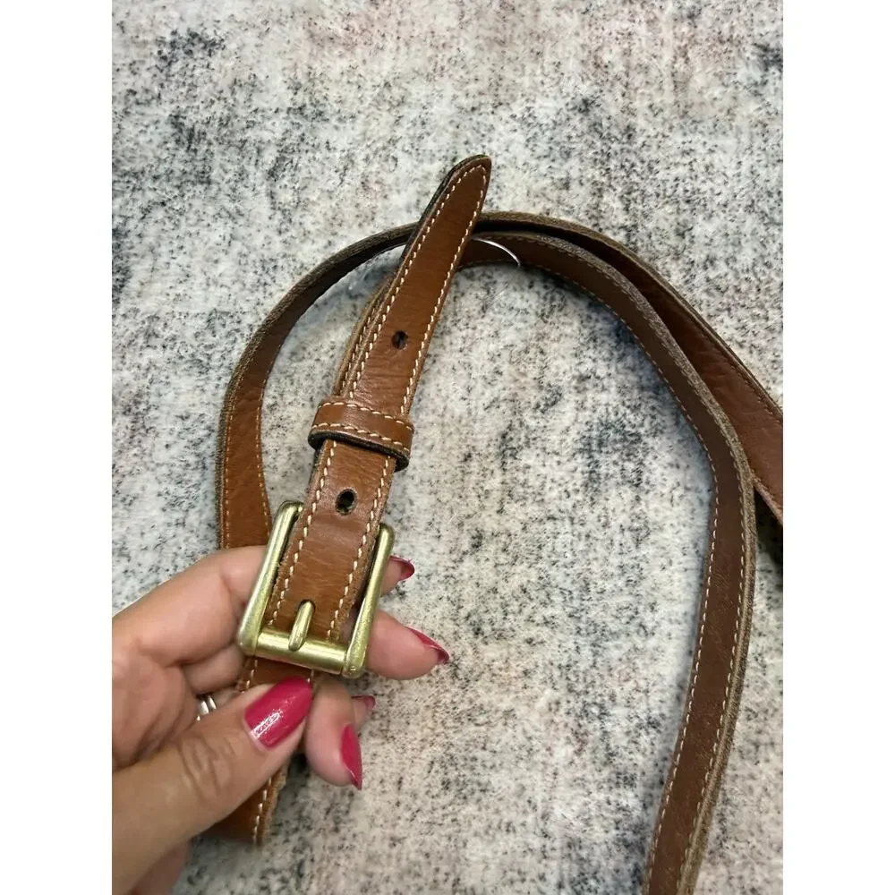 VTG 90’s Coach Cassidy Mini Crossbody Brown Gold Hardware USA Dakota Saddle Rare